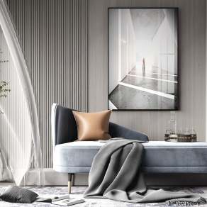 现代贵妃椅3D模型下载